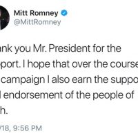 DISRESPECT: Mitt Romney Refuses to Say Donald Trump’s Name After Endorsement