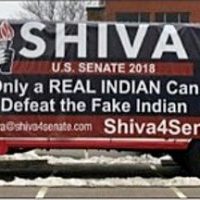 City demands Warren opponent take down ‘Only a real Indian can defeat the fake Indian’ sign