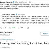 SICK: Donald Trump Jr.’s Daughter Chloe Threatened: ‘We’re coming for Chloe, too’