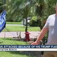 Florida Man Punched, Dragged Down the Street By a Car for Having Trump Flag in Yard
