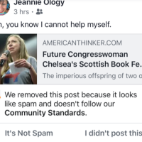 Facebook apparently identifying posts with conservative content as spam