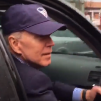VIDEO: Biden flees angry women — with car door hanging open!