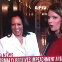 Kamala Harris Laughs It Up Before Saying Impeachment Trial Is ‘Solemn And Serious Moment’