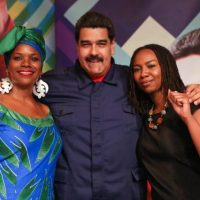 Mayhem made in Venezuela?: Take a look at the photos of BLM leaders whooping it up with Nicolas Maduro in Harlem and Caracas