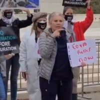Weirdo Protester Takes Mask Off to Whine About COVID Danger During Amy Coney Barrett Hearing (VIDEO)